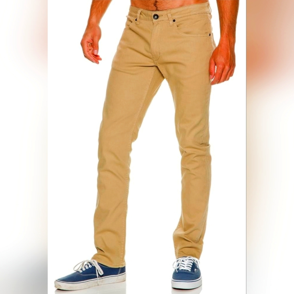 CRAFT + FLOW Khaki Tan Slim Fit Jeans/Pants